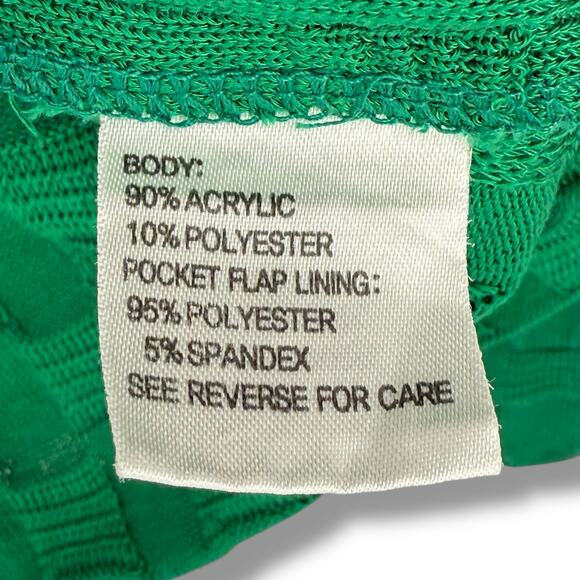 Exclusively Misook Textured Open Front Coatigan Jacket Size XS Kelly Green - Picture 5 of 5